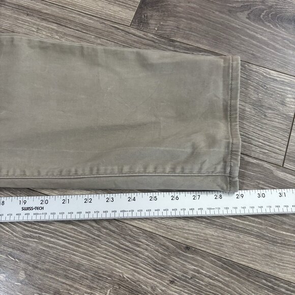 Lucky Brand 410 Athletic Straight Pants Mens 34x30 Beige Stretch Chino Casual - Picture 5 of 16